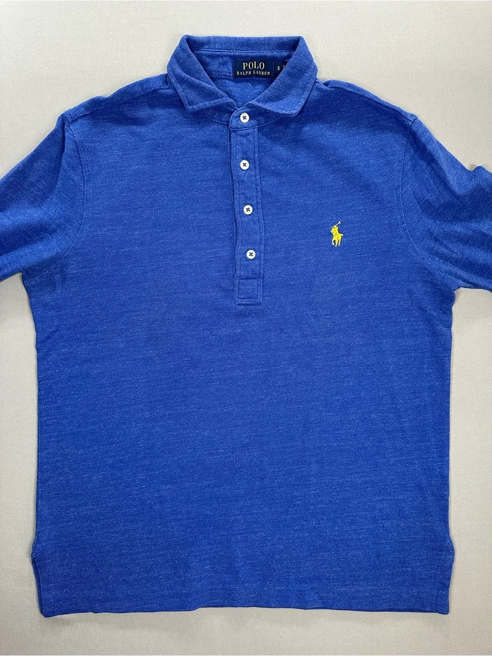 Polo by Ralph Lauren Classic Cotton Knit Long Sleeve Polo Shirt - Small